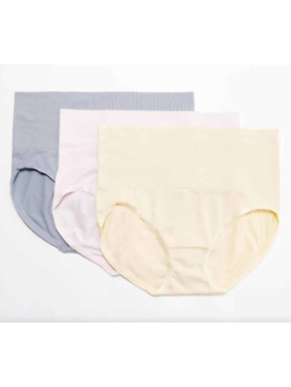 464 Breezies Seamless Wide Band Brief Panty Set of 3 LIGHTS sz M